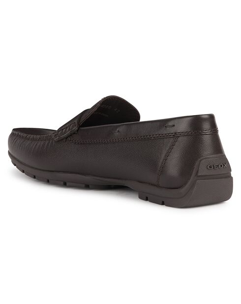 Mocassins en Cuir Moner café