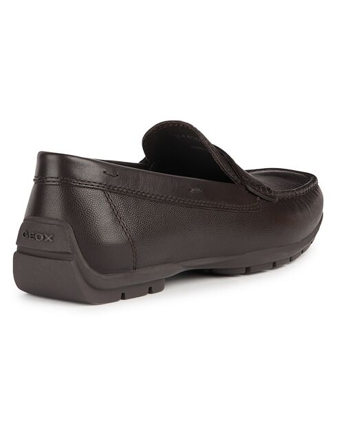 Mocassins en Cuir Moner café