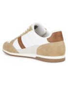 Baskets Renan blanc/brun cuit