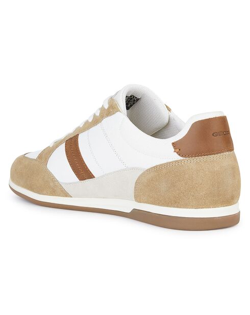 Baskets Renan blanc/brun cuit