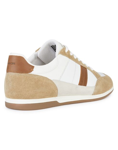Baskets Renan blanc/brun cuit
