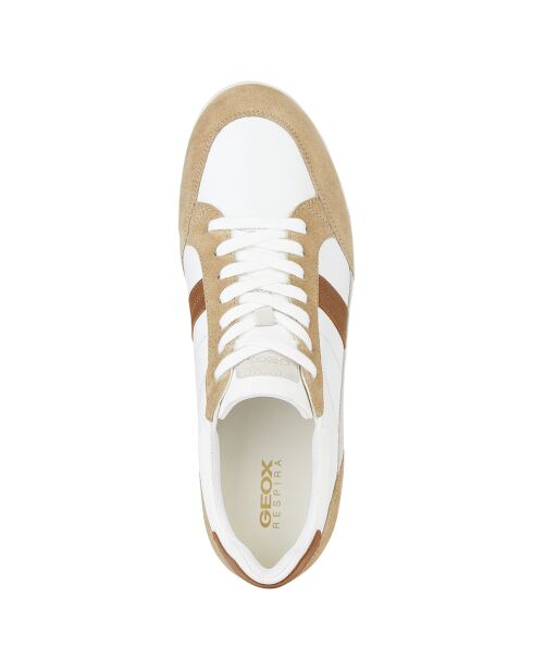 Baskets Renan blanc/brun cuit