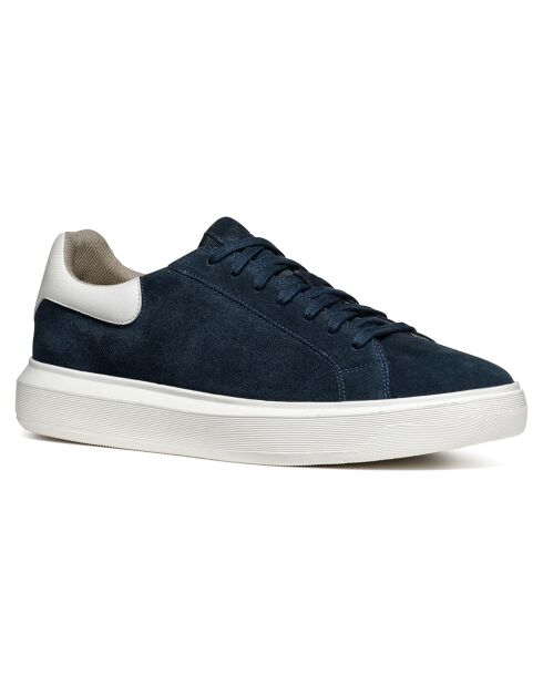 Baskets en Cuir Deiven bleu marine
