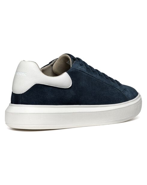 Baskets en Cuir Deiven bleu marine
