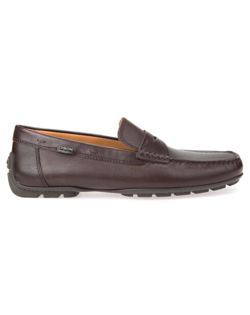Mocassins en Cuir Moner chocolat
