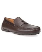 Mocassins en Cuir Moner chocolat