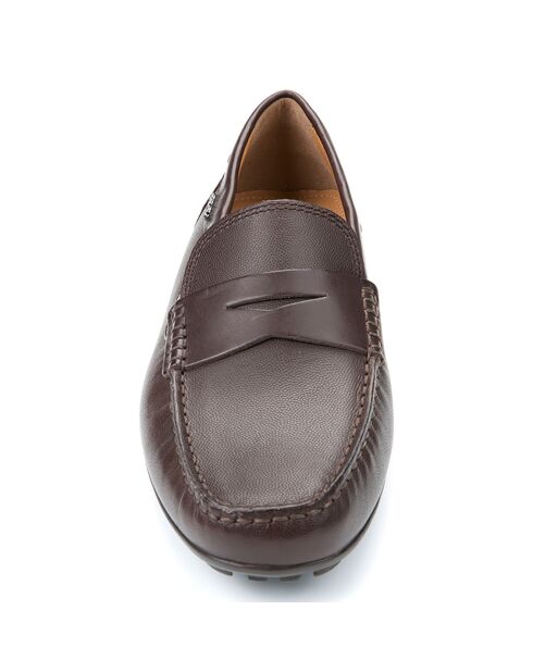 Mocassins en Cuir Moner chocolat
