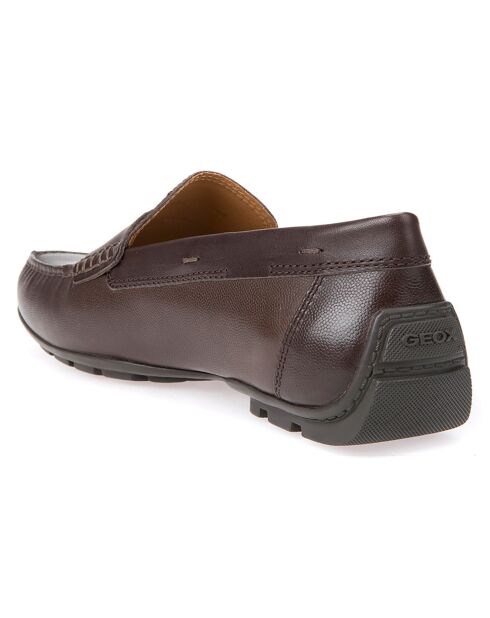 Mocassins en Cuir Moner chocolat
