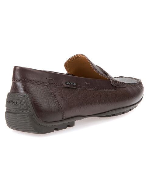 Mocassins en Cuir Moner chocolat