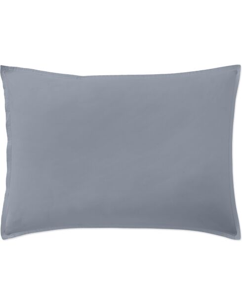 Taie D'oreiller 100% Percale de Coton bleu forever