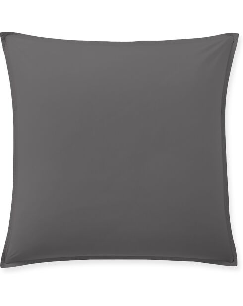 Taie D'oreiller 100% Percale de Coton gris magnet