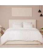 Housse de Couette 100% Gaze de Coton Lavé blanc pur