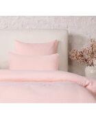 Taie D'oreiller 100% Gaze de Coton Lavé rose lotus