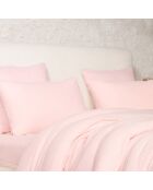 Taie D'oreiller 100% Gaze de Coton Lavé rose lotus