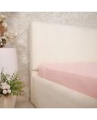 Drap Housse 100% Gaze de Coton Lavé - Bonnet 30 cm  rose lotus