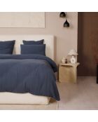Housse de Couette 100% Gaze de Coton Lavé bleu petrole