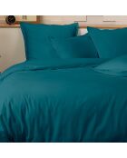 Parure Housse de Couette Percale de Coton vert
