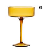 6 Coupes de Champagne Champart ambre - 33cl