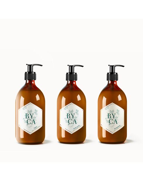 Velvet Cream Trio — 480 ml Glasflasche — Feige, Petitgrain und Bergamotte