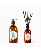 Duo Room Fragrance & Velvet Cream — 280 ml und 480 ml Glasflasche — Feigenduft