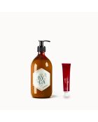 Velvet Cream Duo — 480 ml Glasflasche und 30 ml Tube — Bergamotte-Duft