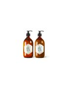 Duo de Shampoing et Après-shampoing - Flacon verre 480ml - Senteur Bois de cadier