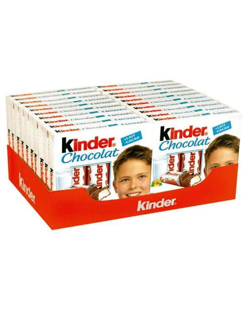 Boîte de 20 Kinder Chocolat Tablette 20x50gg