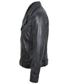 Veste en Cuir Buenos noire