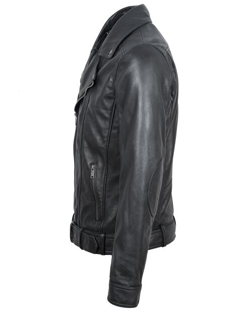 Veste en Cuir Buenos noire