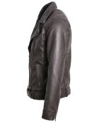 Veste en Cuir Buenos marron