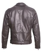 Veste en Cuir Buenos marron