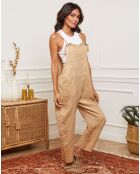 Salopette 100% Lin Corida camel