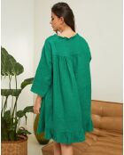 Robe 100% Lin Jasmine verte