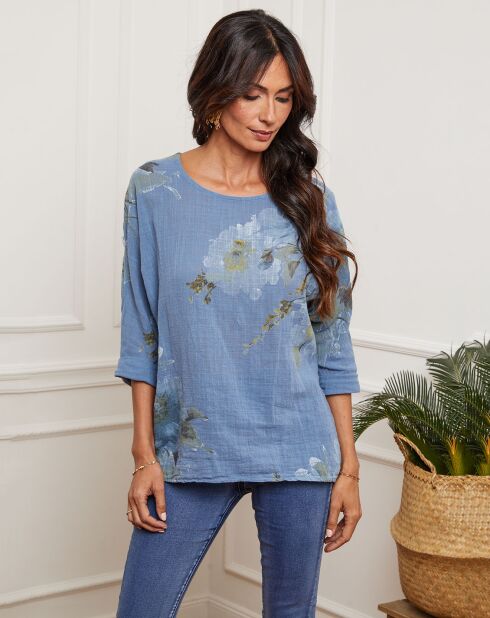 Blauwe jeanstop van Johnson