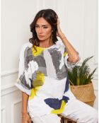 Blouse 100% Lin Krik blanche