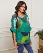 Blouse 100% Lin Krik verte
