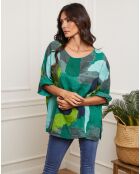Blouse 100% Lin Krik verte