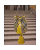 Sac porté épaule Small Bosque jaune - 18x15x23 cm