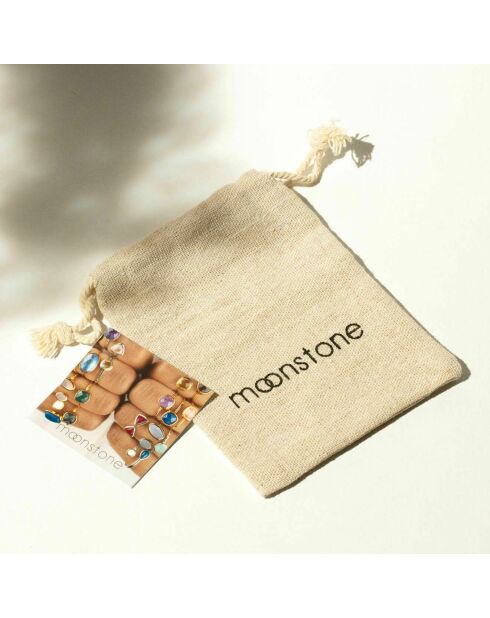 Collier Alba Labradorite en laiton doré