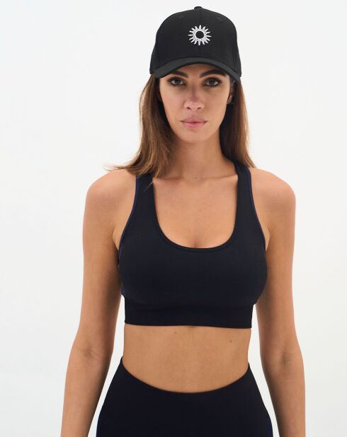 Brassière Malte noir/bleu