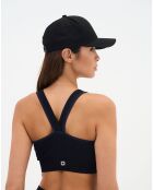 Brassière Malte noir/bleu