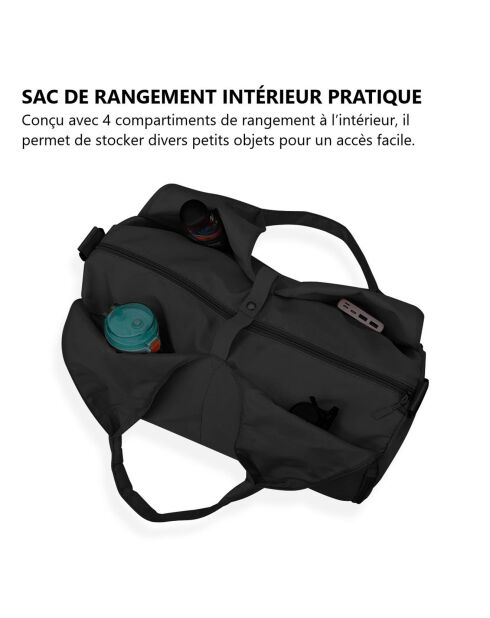 Borsa sportiva nera - 20x12x3 cm