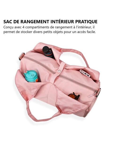 Sac de sport roser - 20x12x3 cm
