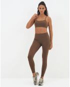 Legging Geneva marron