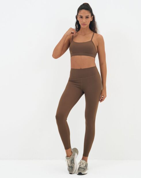 Legging Geneva marron