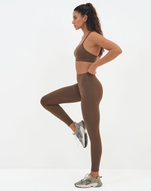 Legging Geneva marron