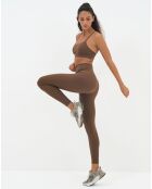 Legging Geneva marron