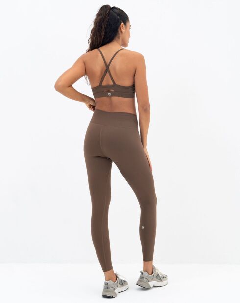 Legging Geneva marron