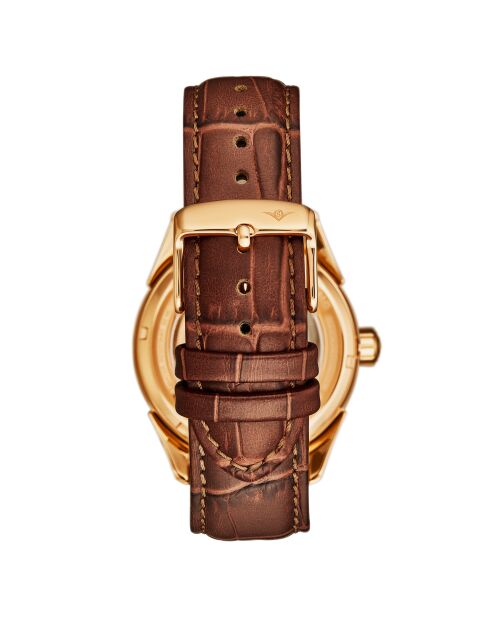 Montre Homme en Cuir Vanguard 1019 Automatique brun cuir