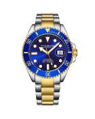 Montre de Plongée Homme en Acier Depthmaster Quartz doré/argenté
